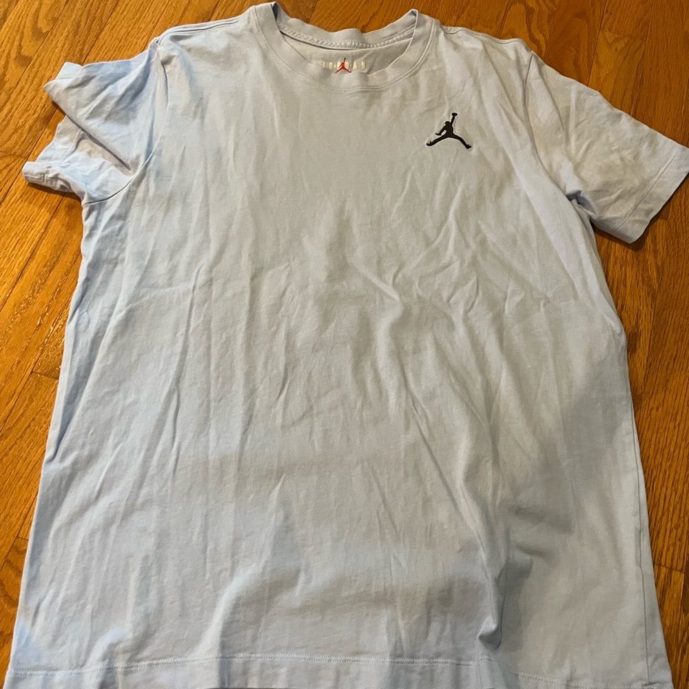 Air Jordan Men's Light Blue XL T-Shirt Good Condition